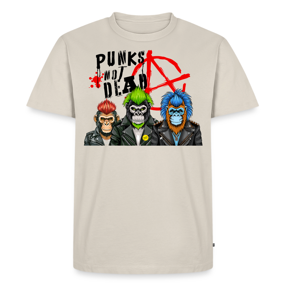Punks Not Dead Design – Männer Premium T-Shirt - Beige