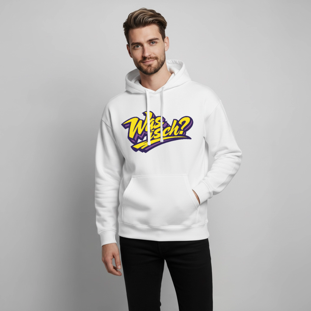 Was isch? Design – Oversized Unisex Hoodie - Weiß