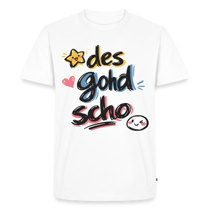 Des goht schon Design – Männer Premium T-Shirt - Weiß
