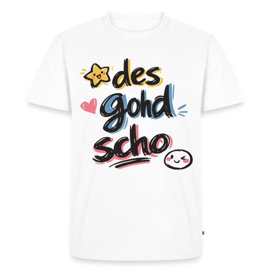 Des goht schon Design – Männer Premium T-Shirt - Weiß