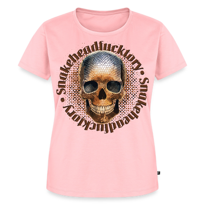Snake Skull Design – Frauen Premium T-Shirt - Rosa