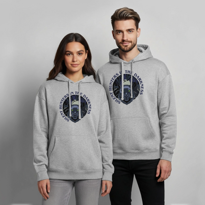Silent Hunter Design – Oversized Unisex Hoodie - Grau meliert