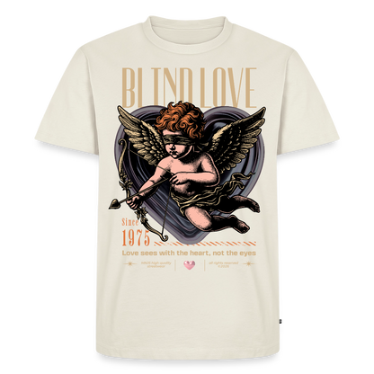 Blind Love Design –  Männer Premium T-Shirt - Naturweiß