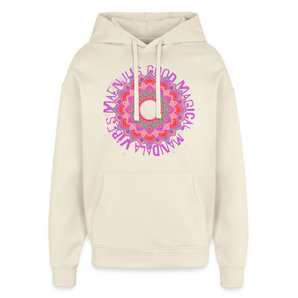 Mandala Pink Design – Oversized Unisex Hoodie - Natur