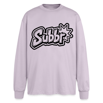 Subbr Design – Oversized Langarmshirt - verblasstes Lila