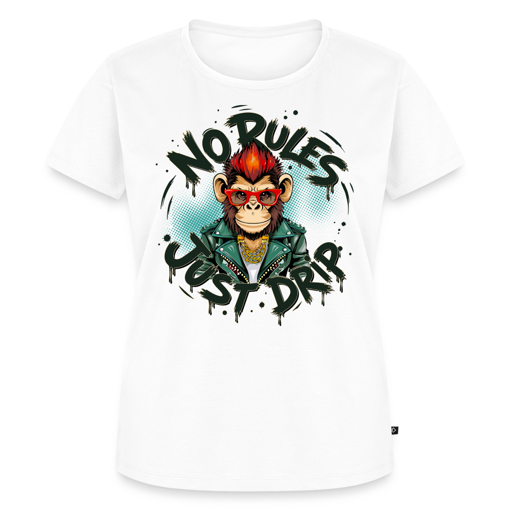 Monkey No Rules Design – Frauen Premium T-Shirt - Weiß