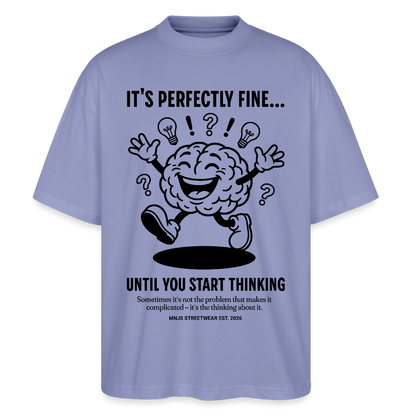 Brain Design – Oversized Unisex Bio T-Shirt - Violett