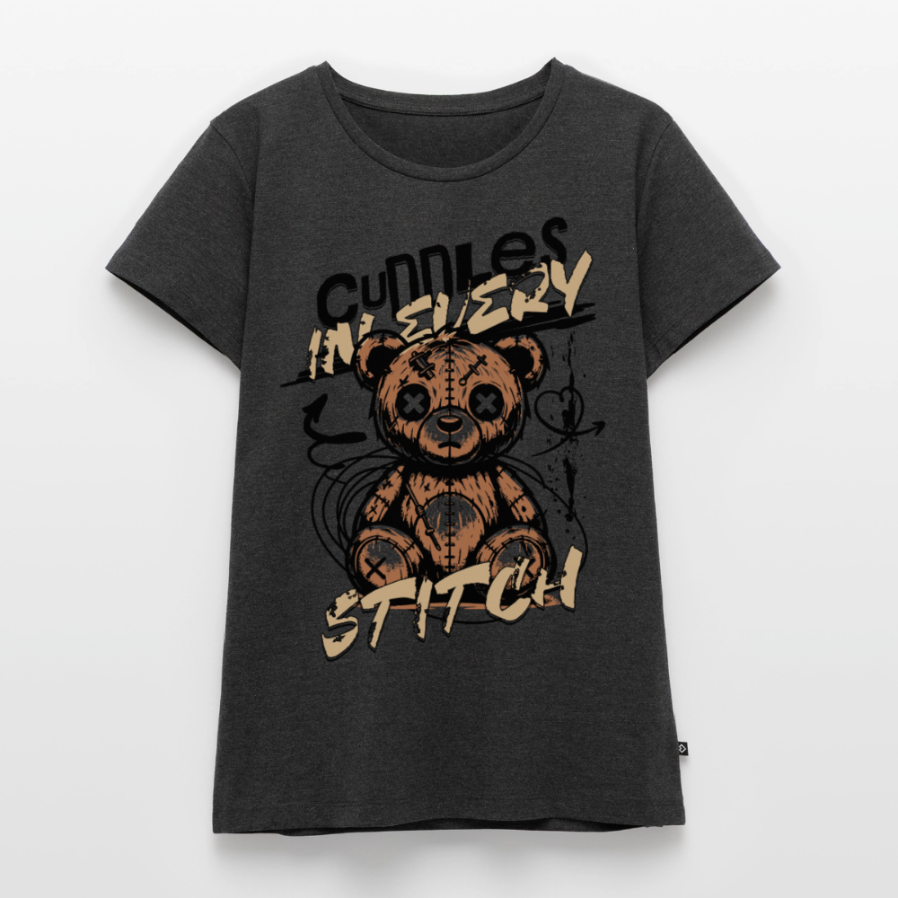 Bear Design – Frauen Premium T-Shirt - Anthrazit meliert