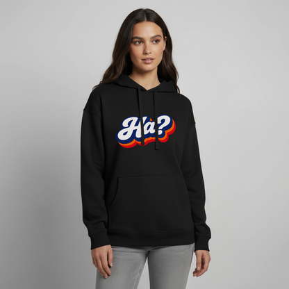 Ha? Design – Oversized Unisex Hoodie - Schwarz
