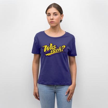 Was isch? Design – Rundhals Frauen Bio-T-Shirt - Dämmerung