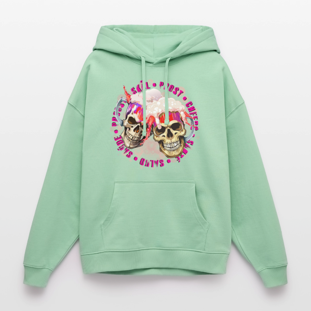 Party Skull Design Pink – Oversized Unisex Hoodie - Nebeljade