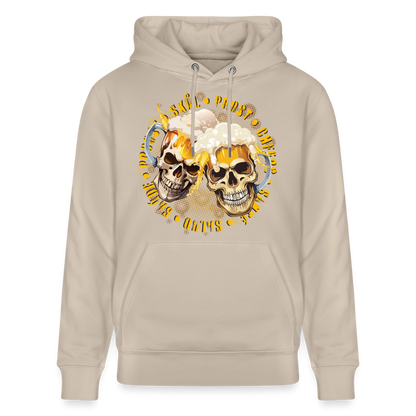 Party Skull Design – Unisex Bio-Hoodie - Beige