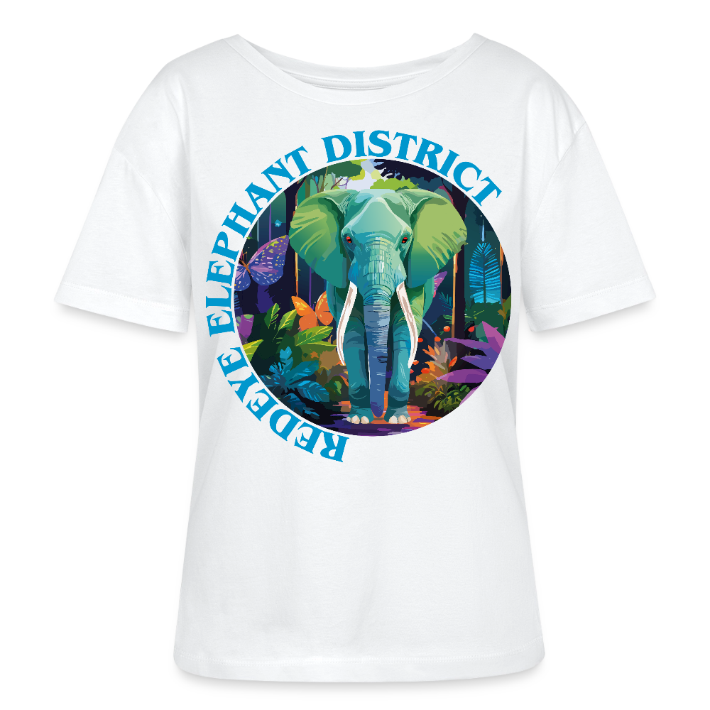 Elephant Design – Rundhals Frauen Bio-T-Shirt - Weiß