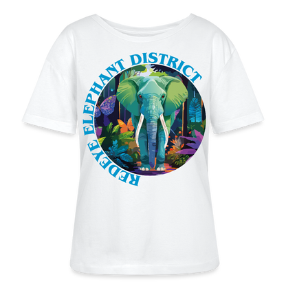 Elephant Design – Rundhals Frauen Bio-T-Shirt - Weiß