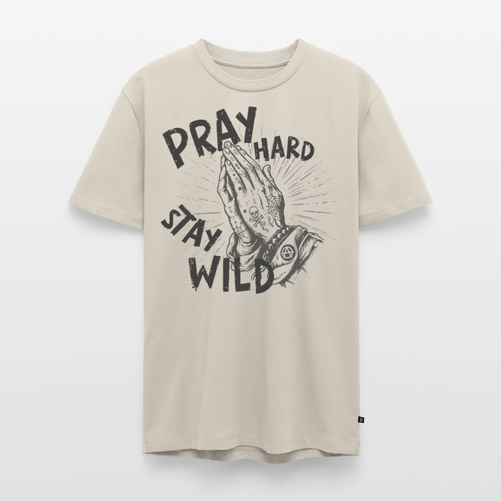 Play Hard Design – Männer Premium T-Shirt - Beige