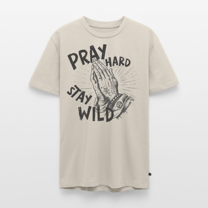 Play Hard Design – Männer Premium T-Shirt - Beige