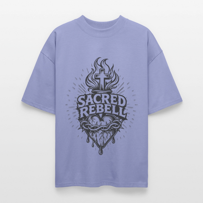 Sacred Rebell Design – Oversized Unisex Bio T-Shirt - Violett