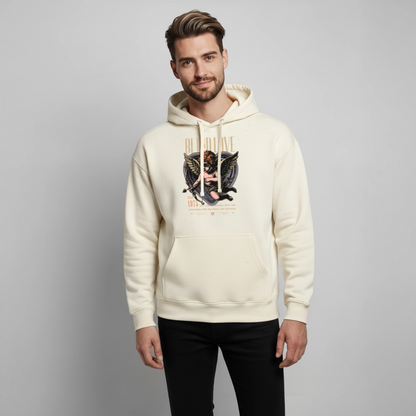 Bear Design – Oversized Unisex Hoodie - Natur