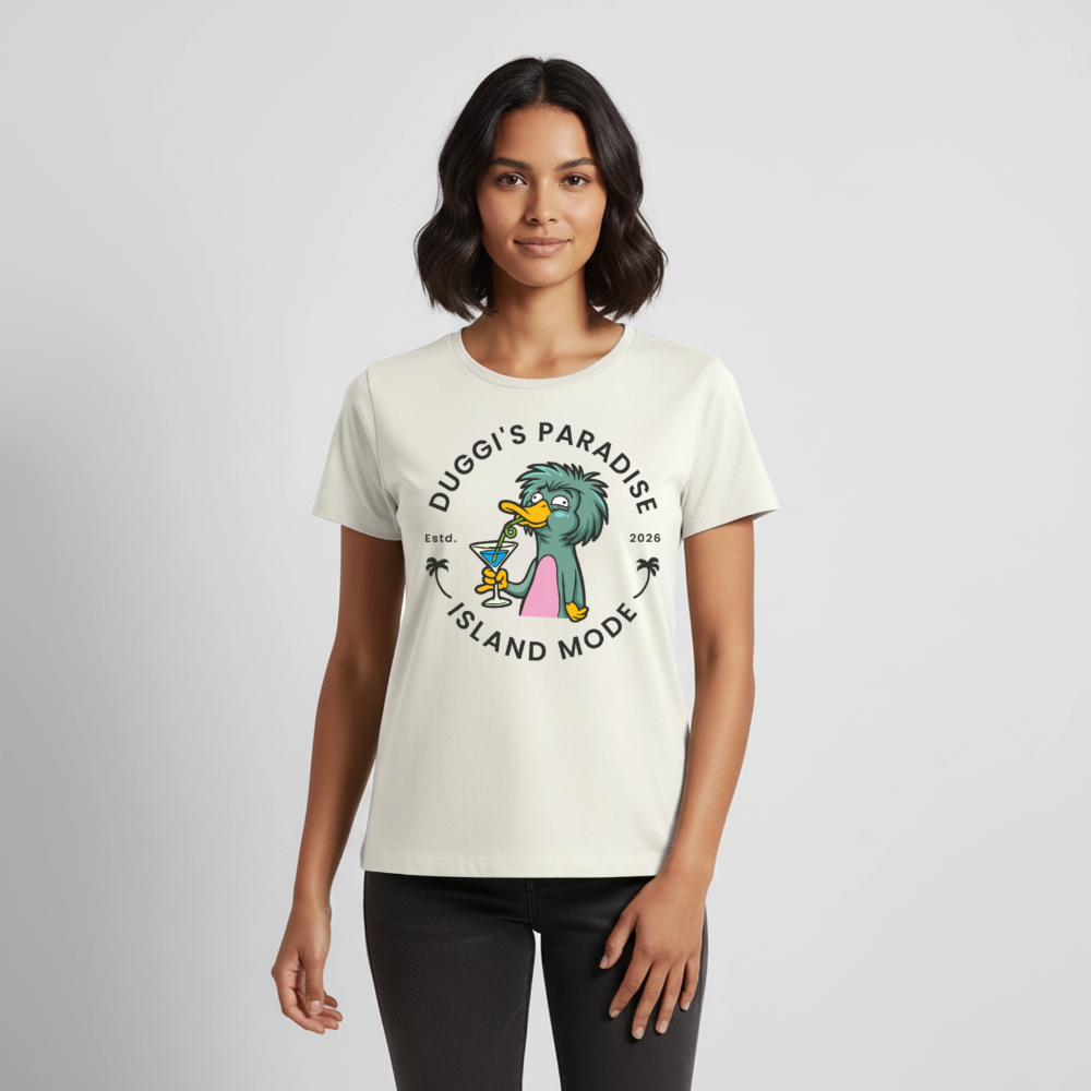 Nuggis Paradise Design – Frauen Premium T-Shirt - Naturweiß