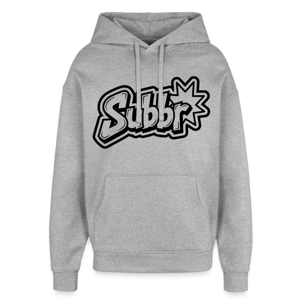 Suburb Design – Oversized Unisex Hoodie - Grau meliert