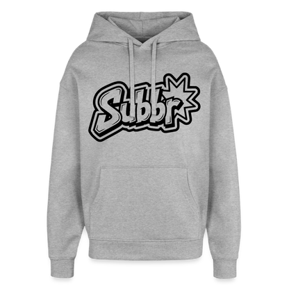 Suburb Design – Oversized Unisex Hoodie - Grau meliert