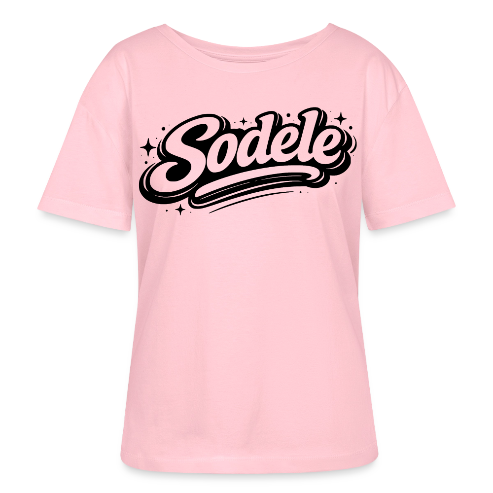 Sudele Design – Rundhals Frauen Bio-T-Shirt - Hellrosa