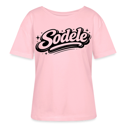 Sudele Design – Rundhals Frauen Bio-T-Shirt - Hellrosa