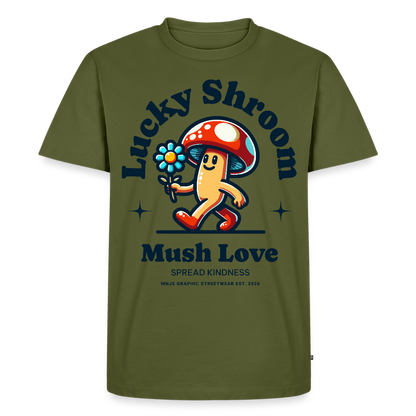Lucky Shroom Design – Männer Premium T-Shirt - Khaki