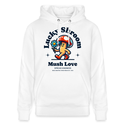 Lucky Shroom Design – Unisex Bio-Hoodie - Weiß