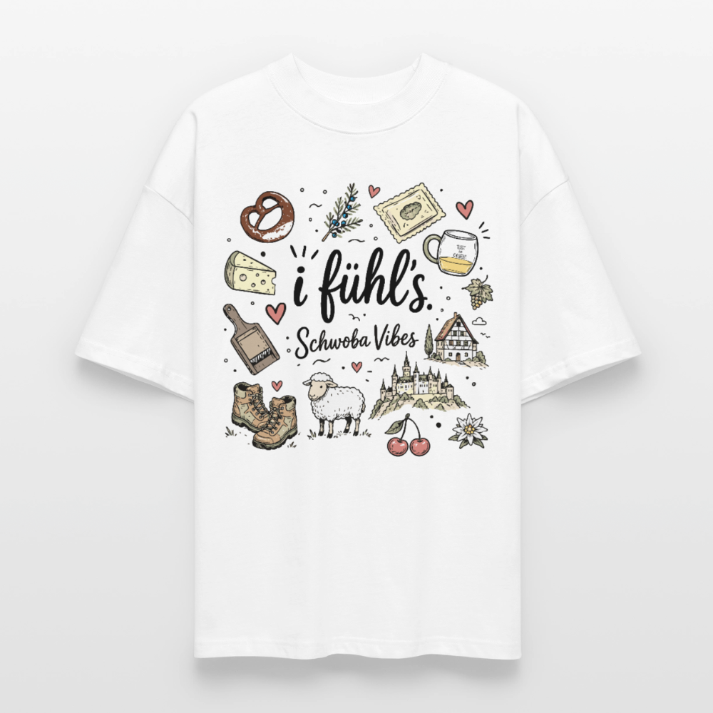 Oversized Unisex Bio T-Shirt - Weiß