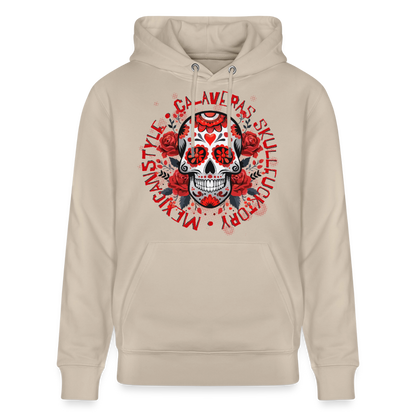 Sugar Skull Rosen Design - Unisex Bio-Hoodie - Beige