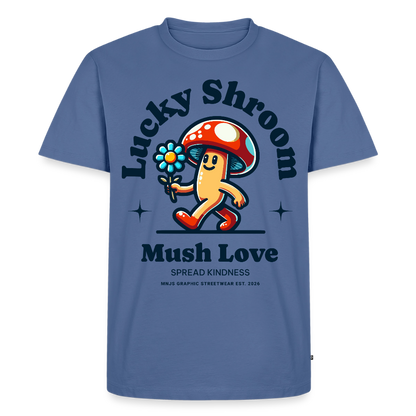 Lucky Shroom Design – Männer Premium T-Shirt - Taubenblau