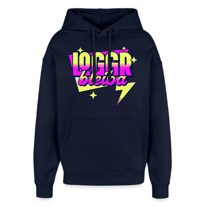 Logger bleb Design – Oversized Unisex Hoodie - Navy