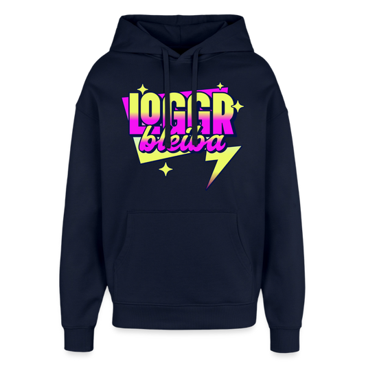 Logger bleb Design – Oversized Unisex Hoodie - Navy
