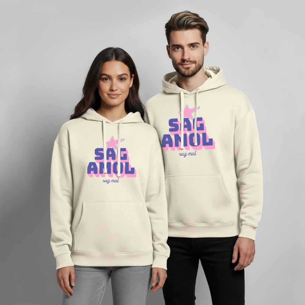Sagamol Design – Oversized Unisex Hoodie - Natur