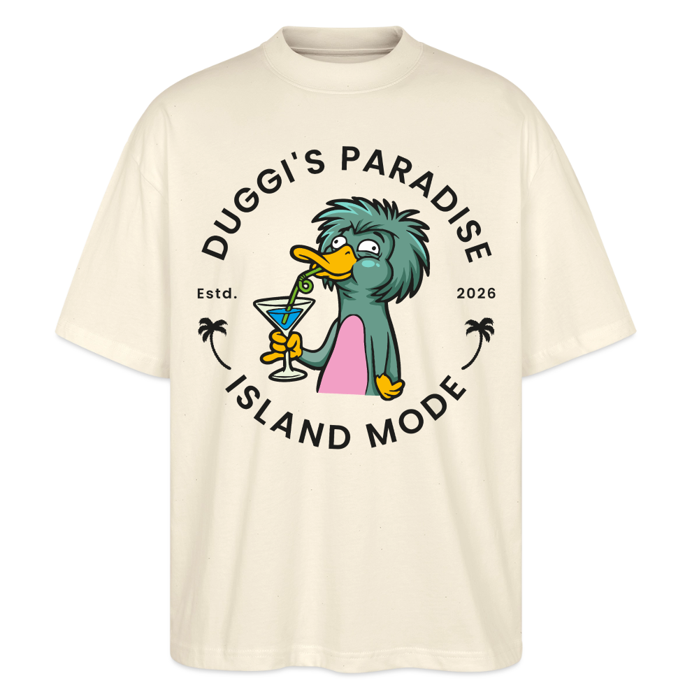 Duggis Paradise Design – Oversized Unisex Bio T-Shirt - Natur