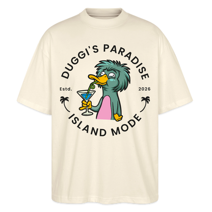 Duggis Paradise Design – Oversized Unisex Bio T-Shirt - Natur