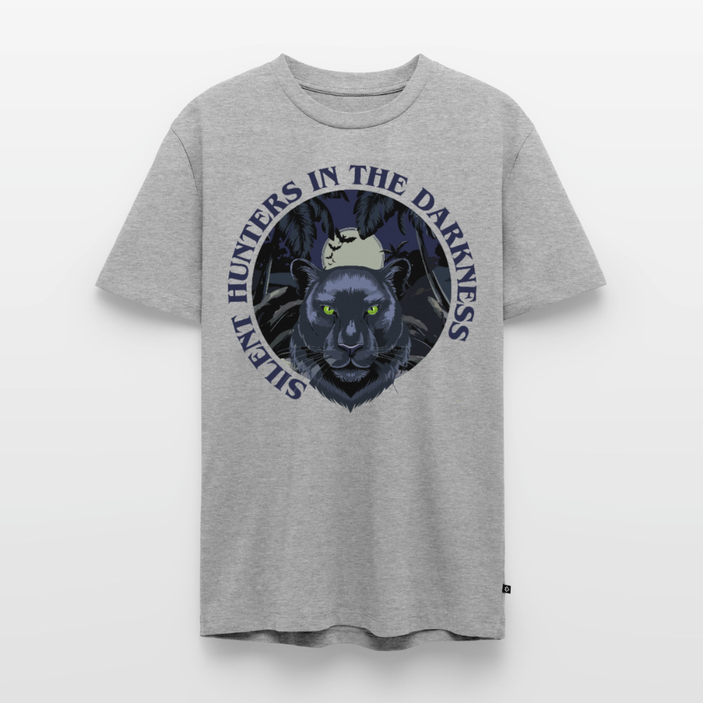 Silent Hunter Design – Männer Premium T-Shirt - Grau meliert