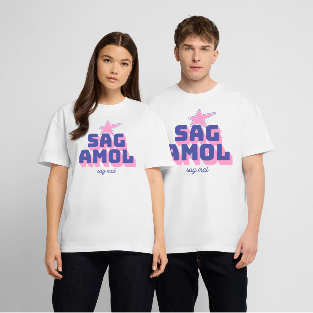 Sagamol Design – Oversized Unisex Bio T-Shirt - Weiß