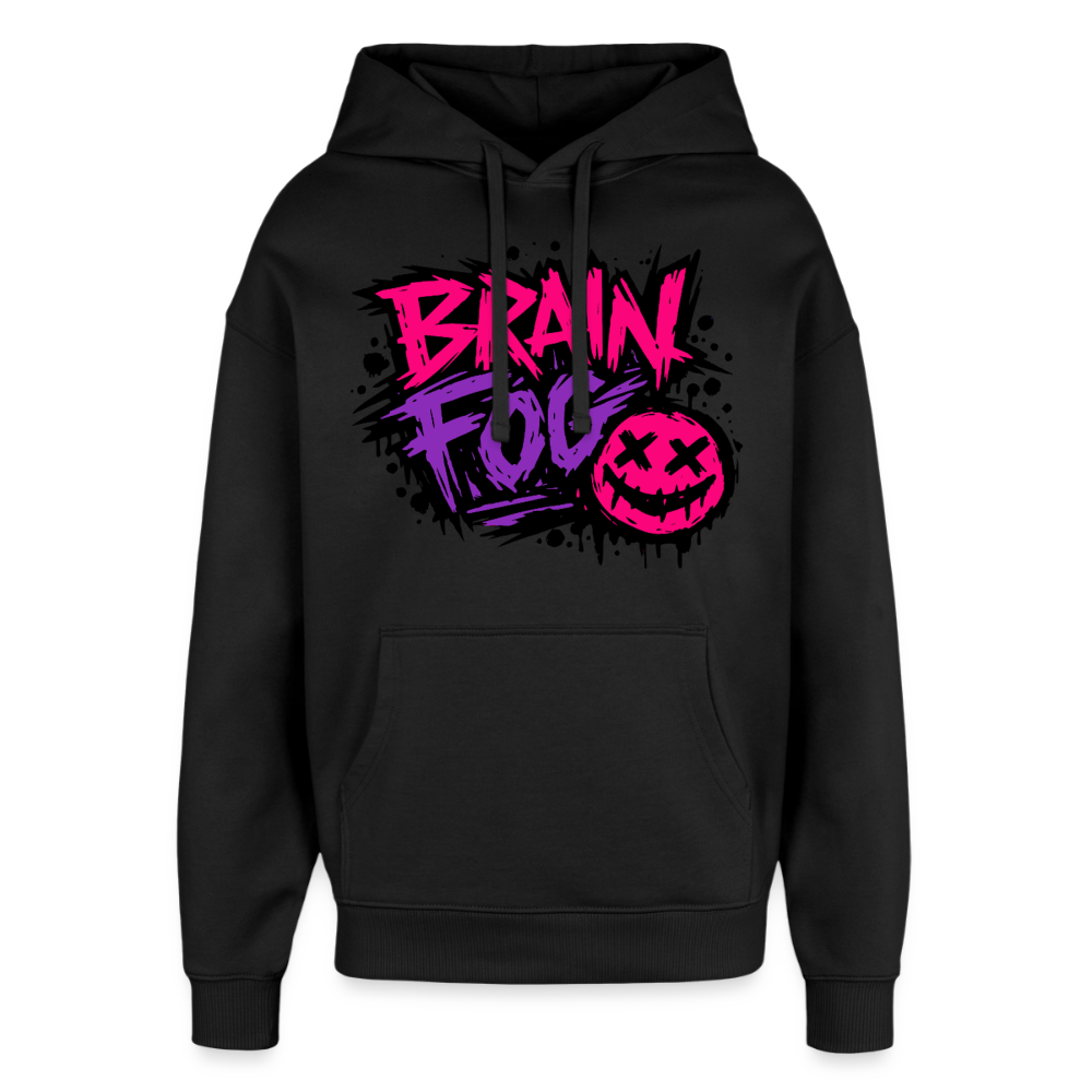 Brain Fog Design – Oversized Unisex Hoodie - Schwarz