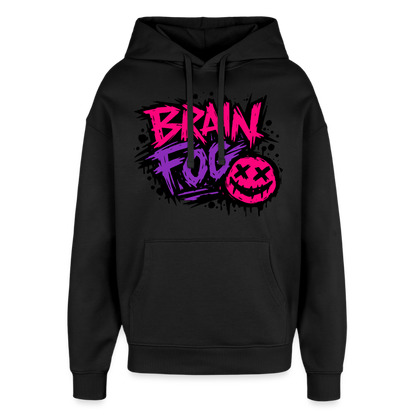 Brain Fog Design – Oversized Unisex Hoodie - Schwarz