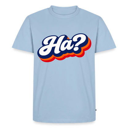 Ha? Design – Männer Premium T-Shirt - Hellblau
