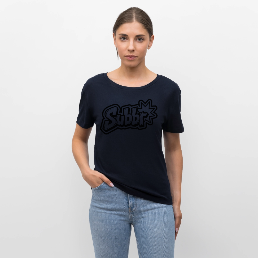 Subbr Design – Rundhals Frauen Bio-T-Shirt - Navy