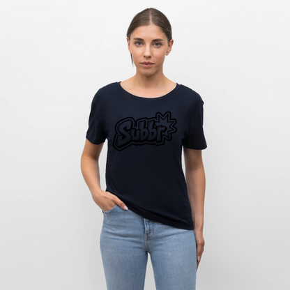 Subbr Design – Rundhals Frauen Bio-T-Shirt - Navy