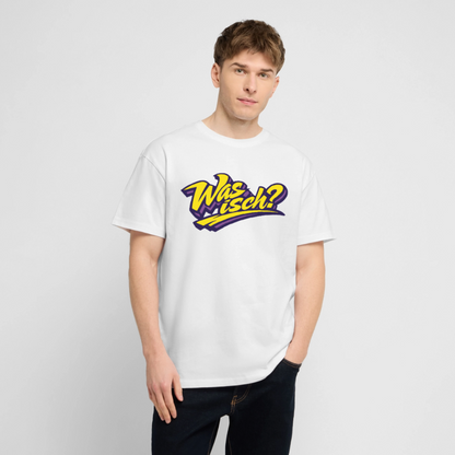Was isch? Design – Oversized Unisex Bio T-Shirt - Weiß