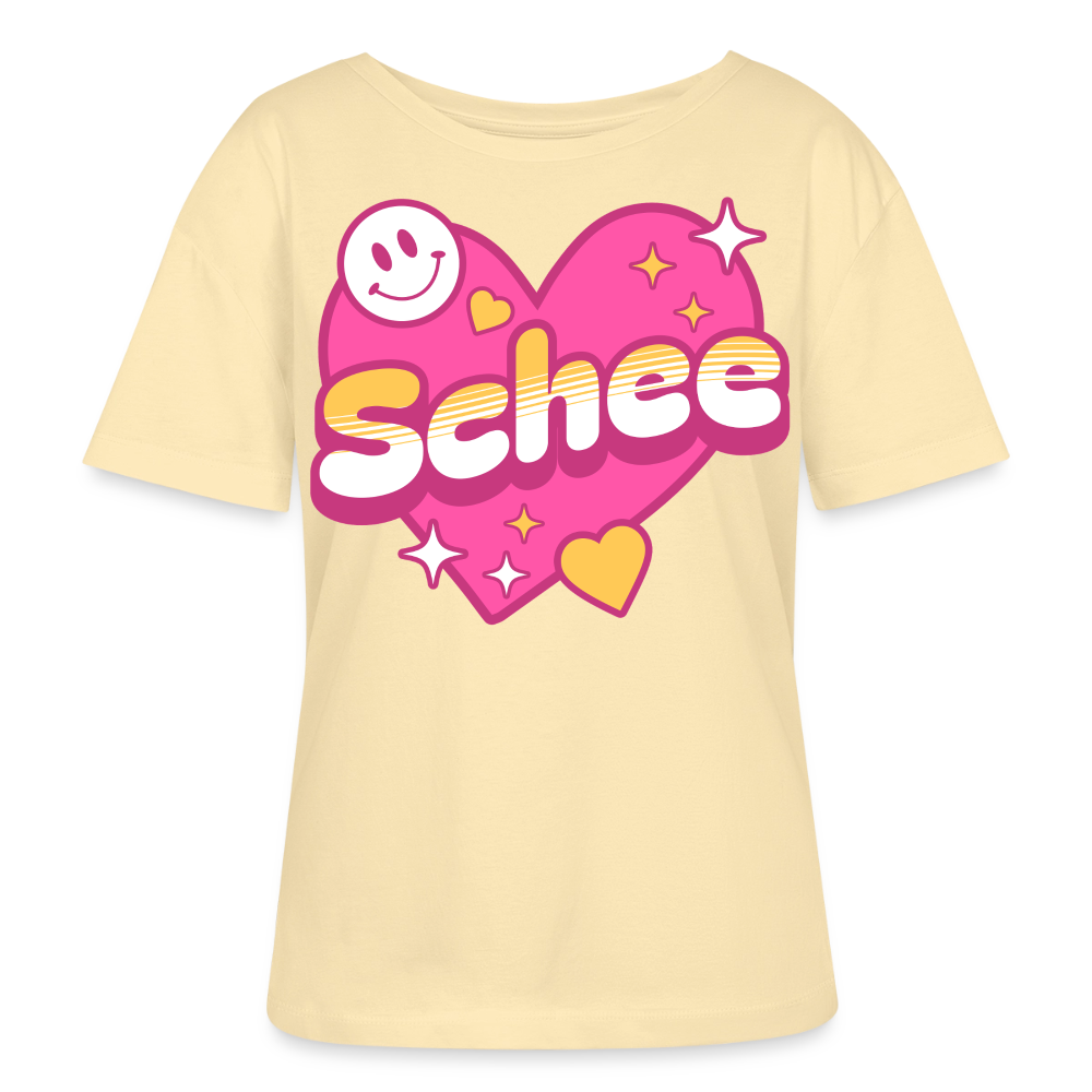 Schnee Design – Rundhals Frauen Bio-T-Shirt - Creme