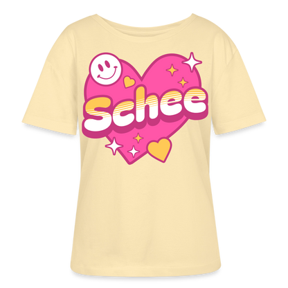 Schnee Design – Rundhals Frauen Bio-T-Shirt - Creme