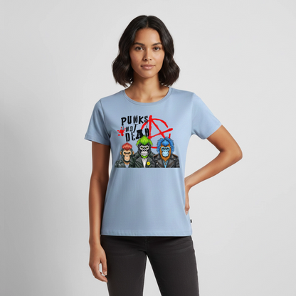 Punks Not Dead Design – Frauen Premium T-Shirt - Hellblau