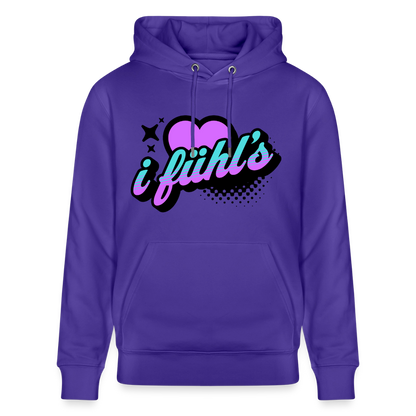 i fühl‘s Design – Unisex Bio-Hoodie - Purple Love 