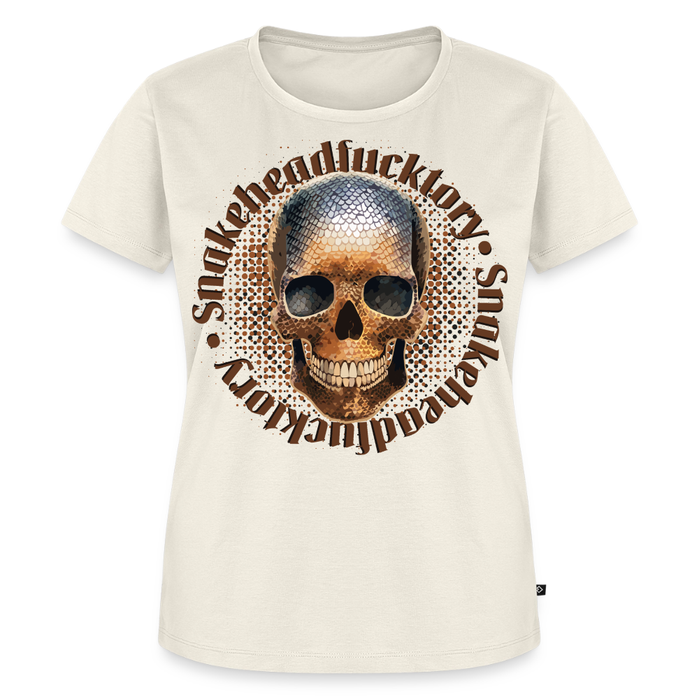 Snake Skull Design – Frauen Premium T-Shirt - Naturweiß